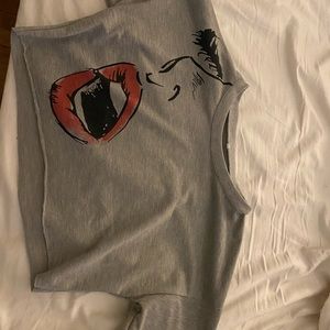 cropped long sleeve shirt